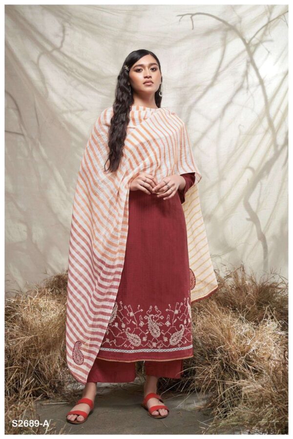 My Fashion Road Ganga Fashion Leisha Premium Exclusive Cotton Suit | S2689-A