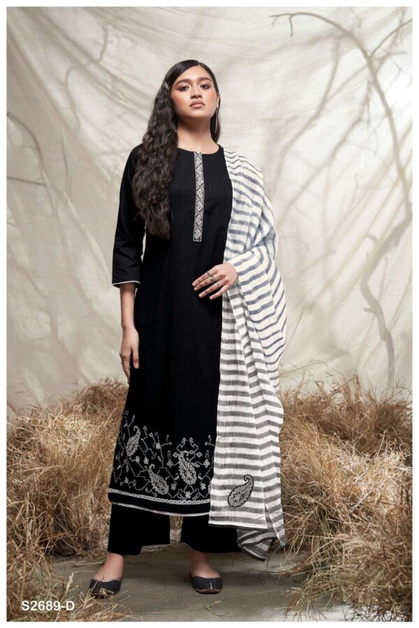 My Fashion Road Ganga Fashion Leisha Premium Exclusive Cotton Suit | S2689-D