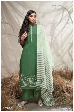 My Fashion Road Ganga Fashion Leisha Premium Exclusive Cotton Suit | S2689-C