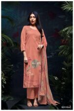 My Fashion Road Ganga Fashion Mehal Printed Satin Cotton Fancy Suit | S3115-C