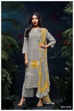 My Fashion Road Ganga Fashion Mehal Printed Satin Cotton Fancy Suit | S3115-B