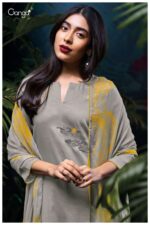 My Fashion Road Ganga Fashion Mehal Printed Satin Cotton Fancy Suit | S3115-B