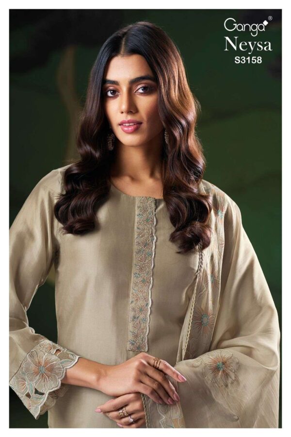 My Fashion Road Ganga Fashion Neysa Premium Designer Silk Suit | S3158-C