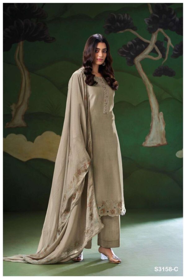 My Fashion Road Ganga Fashion Neysa Premium Designer Silk Suit | S3158-C