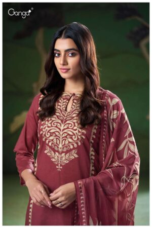 My Fashion Road Ganga Fashion Owshika Premium Exclusive Cotton Suit | S3165-B