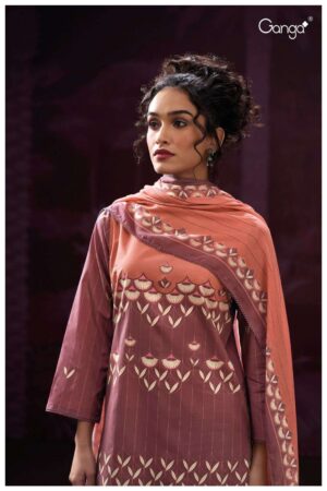 My Fashion Road Ganga Fashion Sagnika Fancy Cotton Ladies Suit | S3167-D