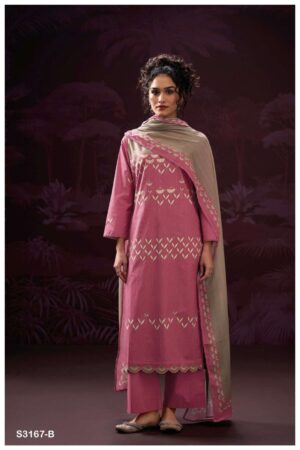 My Fashion Road Ganga Fashion Sagnika Fancy Cotton Ladies Suit | S3167-B