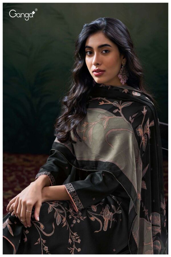 My Fashion Road Ganga Fashion Shasvi Premium Design Satin Cotton Suit | S3110-D