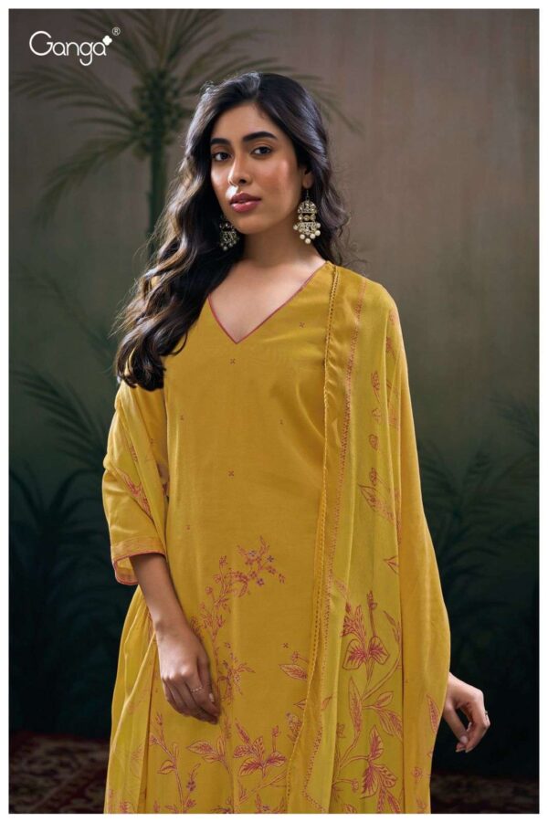 My Fashion Road Ganga Fashion Shasvi Premium Design Satin Cotton Suit | S3110-B