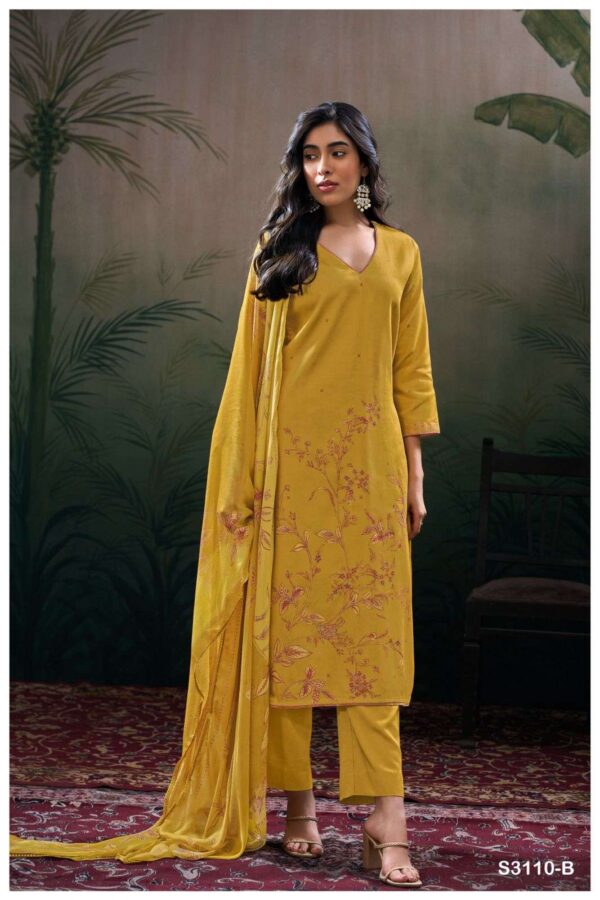 My Fashion Road Ganga Fashion Shasvi Premium Design Satin Cotton Suit | S3110-B