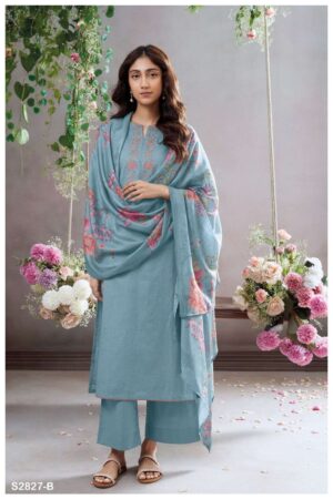 My Fashion Road Ganga Fashion Teuila Exclusive Cotton Ladies Suit | S2827-B