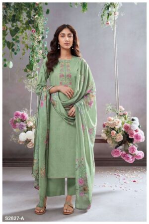 My Fashion Road Ganga Fashion Teuila Exclusive Cotton Ladies Suit | S2827-A