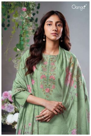 My Fashion Road Ganga Fashion Teuila Exclusive Cotton Ladies Suit | S2827-A