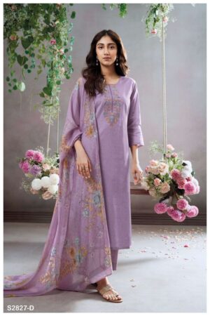 My Fashion Road Ganga Fashion Teuila Exclusive Cotton Ladies Suit | S2827-D