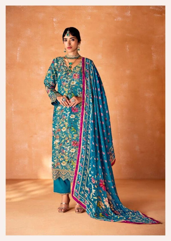 My Fashion Road Kimora Heer Kabool Pure Kanjivaram Designer Suit | 9536