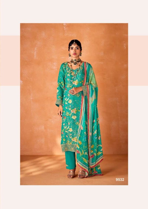 My Fashion Road Kimora Heer Kabool Pure Kanjivaram Designer Suit | 9532