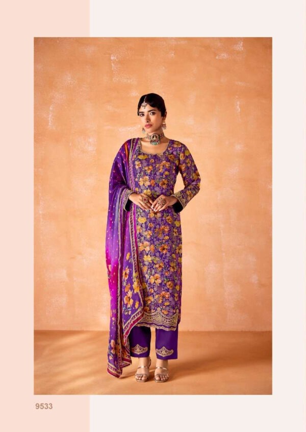 My Fashion Road Kimora Heer Kabool Pure Kanjivaram Designer Suit | 9533