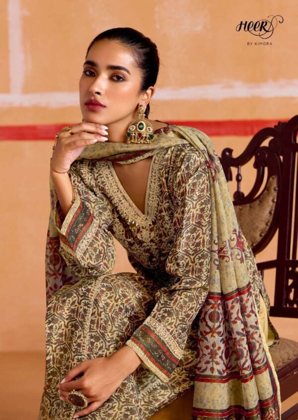 My Fashion Road Kimora Heer Nayaab Pure Muslin Fancy Ladies Suit | 9543