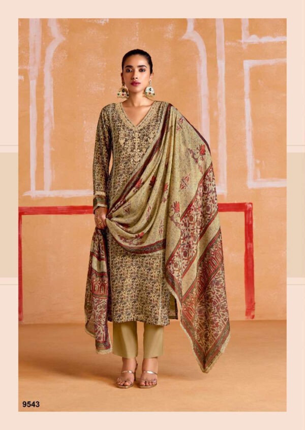 My Fashion Road Kimora Heer Nayaab Pure Muslin Fancy Ladies Suit | 9543