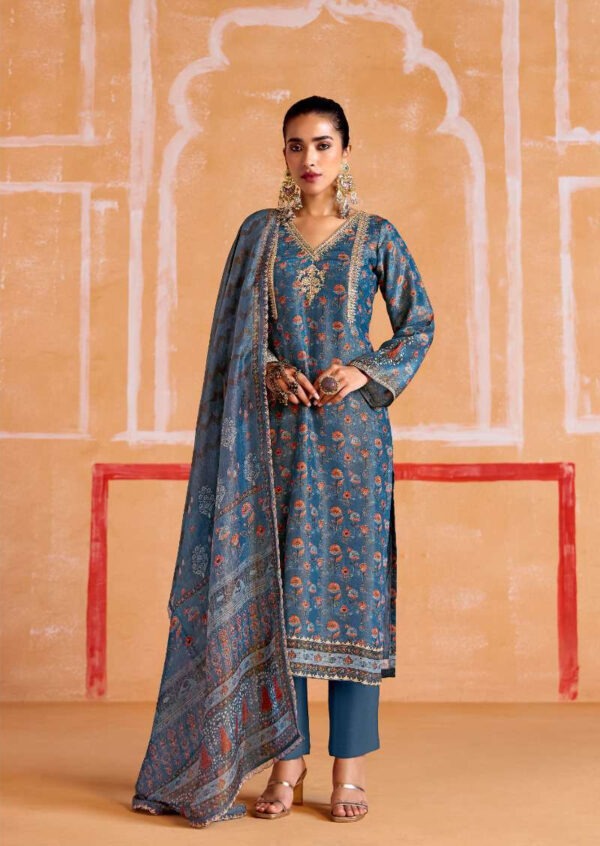 My Fashion Road Kimora Heer Nayaab Pure Muslin Fancy Ladies Suit | 9544