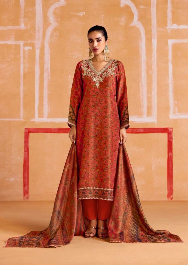 My Fashion Road Kimora Heer Nayaab Pure Muslin Fancy Ladies Suit | 9546