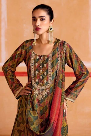 My Fashion Road Kimora Heer Nayaab Pure Muslin Fancy Ladies Suit | 9545