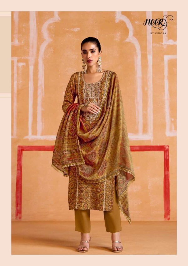 My Fashion Road Kimora Heer Nayaab Pure Muslin Fancy Ladies Suit | 9541