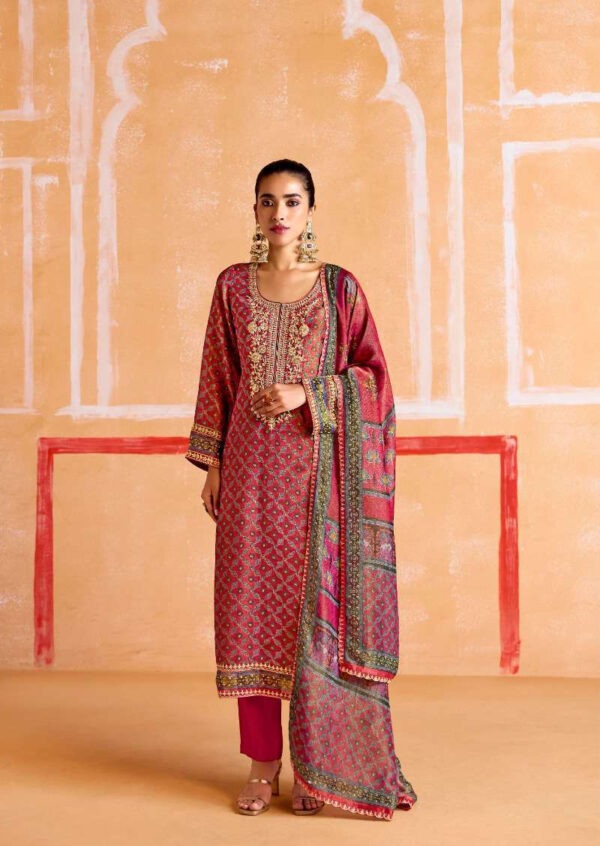 My Fashion Road Kimora Heer Nayaab Pure Muslin Fancy Ladies Suit | 9542