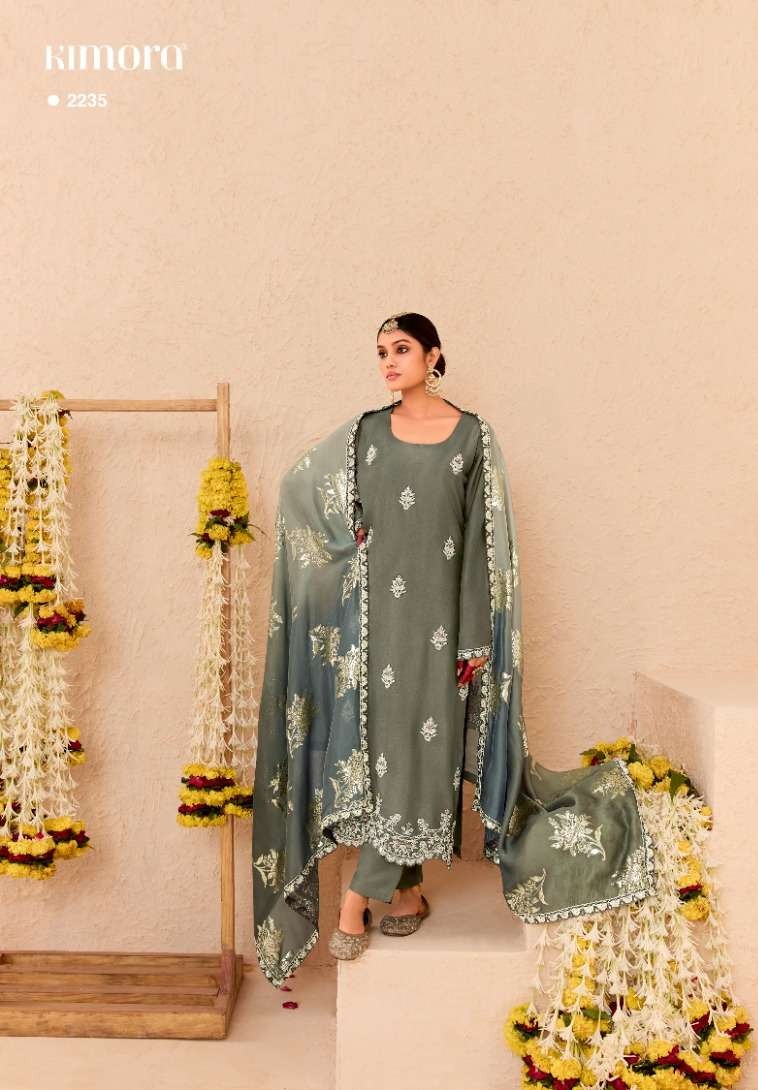 My Fashion Road Kimora Heer Sajda Exclusive Designer Silk Suit | 2235 My Fashion Road Kimora Heer Sajda Exclusive Designer Silk Suit | 2235