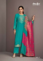 My Fashion Road Omtex Ishrat Fancy Jacquard Muslin Ladies Suit | 6581-D