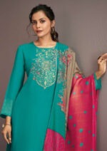 My Fashion Road Omtex Ishrat Fancy Jacquard Muslin Ladies Suit | 6581-D