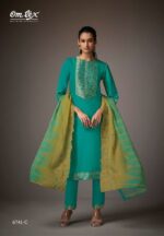 My Fashion Road Omtex Krezy Fancy Jacquard Silk Designer Suit | 6741-C