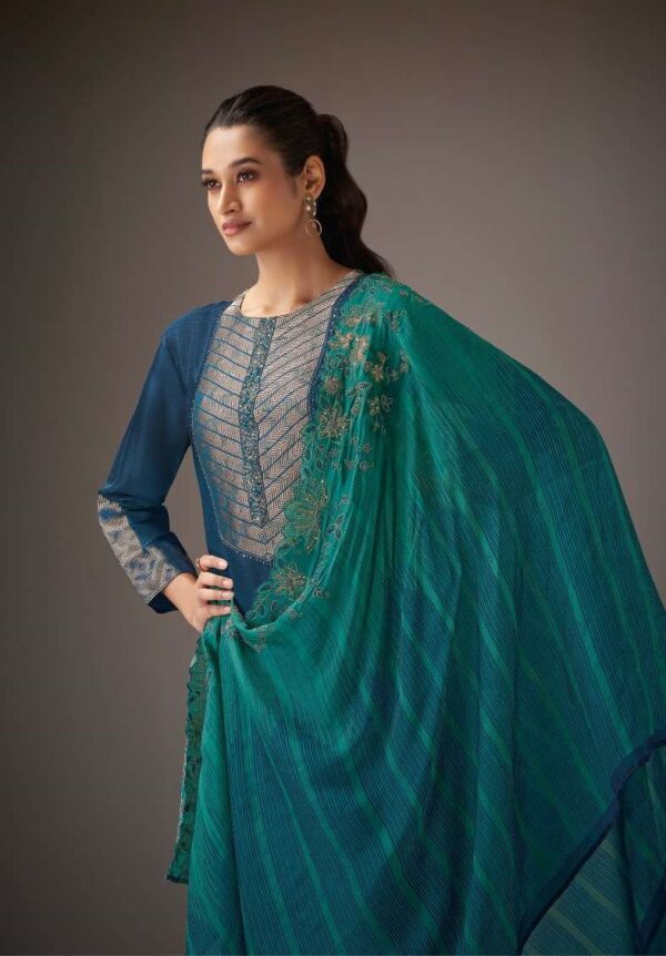 My Fashion Road Omtex Krezy Fancy Jacquard Silk Designer Suit | 6741-D