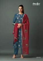 My Fashion Road Omtex Ruksana Exclusive Designer Muslin Ladies Suit | 6371-B
