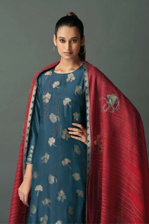 My Fashion Road Omtex Ruksana Exclusive Designer Muslin Ladies Suit | 6371-B
