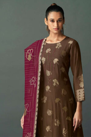 My Fashion Road Omtex Ruksana Exclusive Designer Muslin Ladies Suit | 6371-C