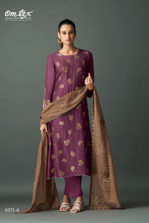 My Fashion Road Omtex Ruksana Exclusive Designer Muslin Ladies Suit | 6371-A