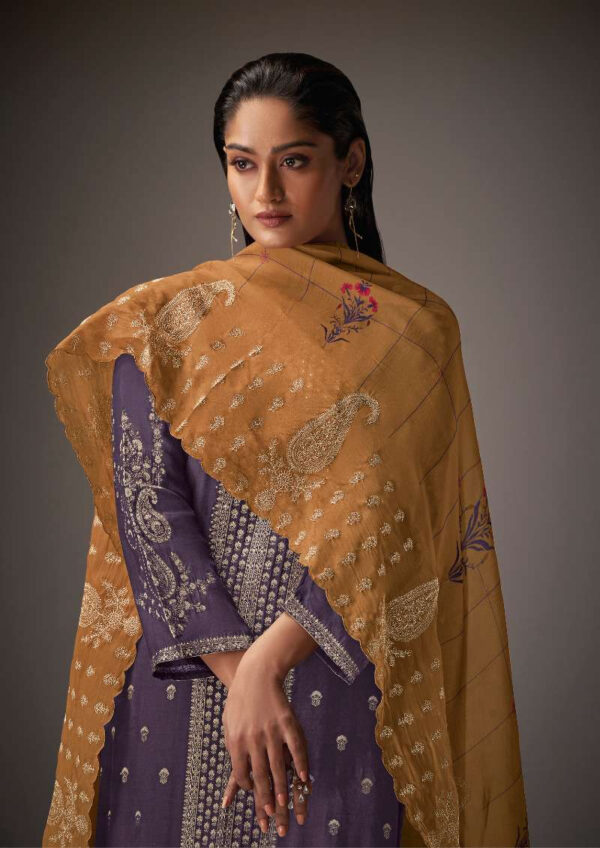 My Fashion Road Omtex Shazia Fancy Jacquard Muslin Ladies Suit | 6651-C