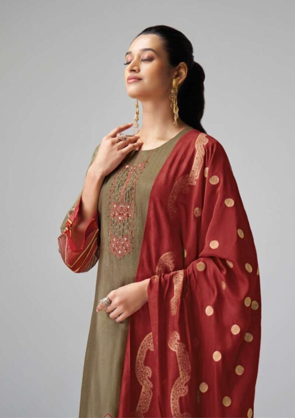 My Fashion Road Omtex Taruna Exclusive Designer Silk Ladies Suit | 6711-A