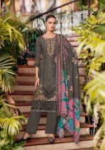 My Fashion Road Varsha Varaa Fab Gulistaan Designer Work Muslin Suit | 506