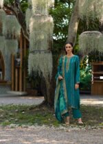 My Fashion Road Varsha Vanya Designer Russian Silk Partywear Suit | VN-02