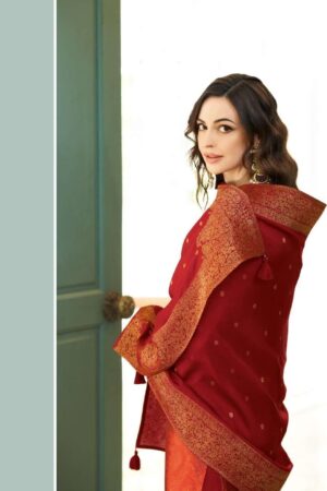 My Fashion Road Varsha Vrinda Designer Partywear Silk Suit | VD-01