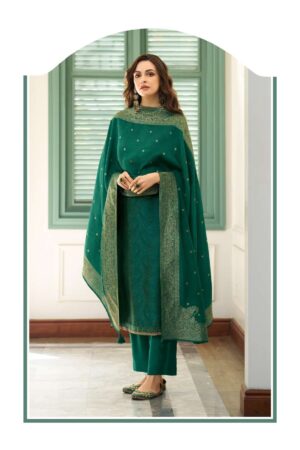 My Fashion Road Varsha Vrinda Designer Partywear Silk Suit | VD-03