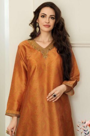 My Fashion Road Varsha Vrinda Designer Partywear Silk Suit | VD-02