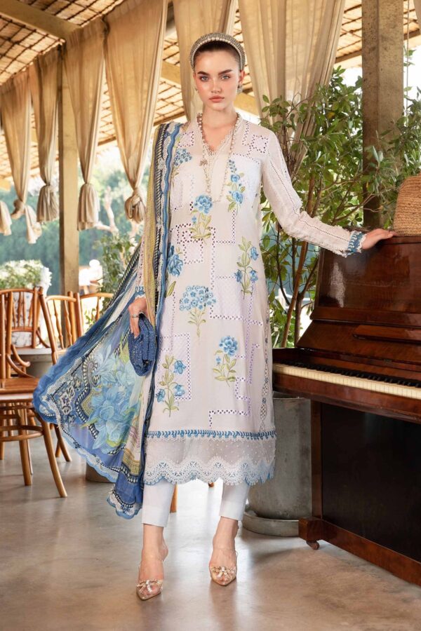 My Fashion Road MARIA B Mprints Unstitched Lawn Collection 2025 | Spring Summer | 1A