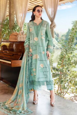 My Fashion Road MARIA B Mprints Unstitched Lawn Collection 2025 | Spring Summer | 1B