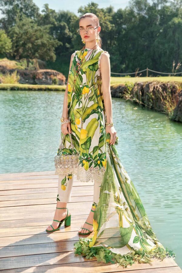 My Fashion Road MARIA B Mprints Unstitched Lawn Collection 2025 | Spring Summer | 3A