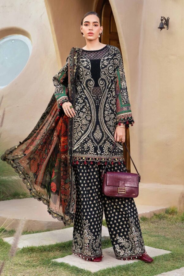 My Fashion Road MARIA B Mprints Unstitched Lawn Collection 2025 | Spring Summer | 12B