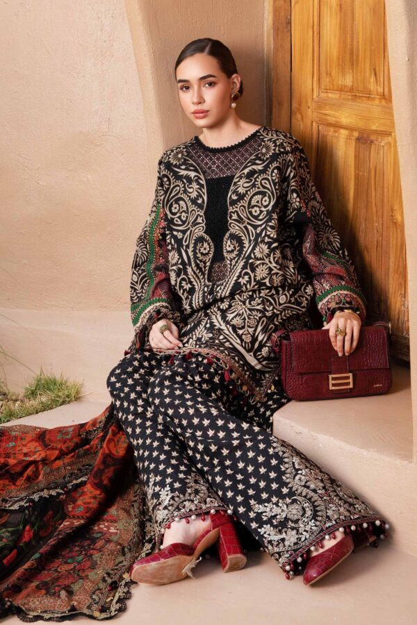 My Fashion Road MARIA B Mprints Unstitched Lawn Collection 2025 | Spring Summer | 12B