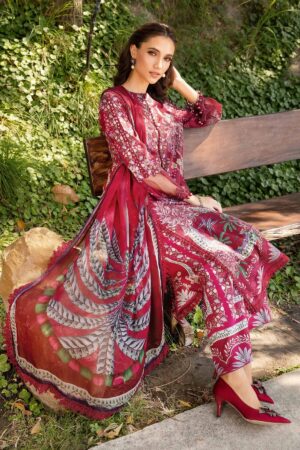 My Fashion Road MARIA B Mprints Unstitched Lawn Collection 2025 | Spring Summer | 14B